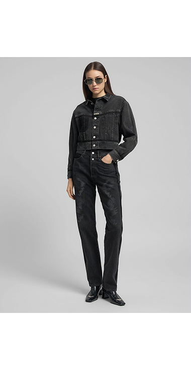 クロップド デニムジャケット（セットアップ）｜REPLAY リプレイ